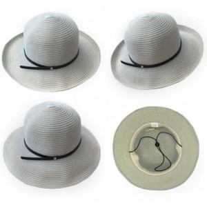 Sun Hats Womens Crushable UV Protection Summer Sun Hat Ladies Wide Brim Adjustable Travel Beach Hat 55-58cm - CC18QGHOQ9Y $18.06