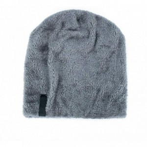 Skullies & Beanies Men Women Winter Warm Stretchy Beanie Skull Slouchy Cap Hat Fleece Lined - Black - CD18K6NGDD3 $23.72