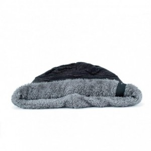 Skullies & Beanies Men Women Winter Warm Stretchy Beanie Skull Slouchy Cap Hat Fleece Lined - Black - CD18K6NGDD3 $23.72