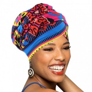 Headbands Easy Wearing African Head Wrap-Long Scarf Turban Shawl Hair Bohemian Headwrap - 001-Colour07 - CF18RKWREG6 $25.34