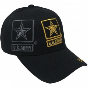 Baseball Caps Official Licensed Military Army Hat by US Warriors - Us Army-sidestar-black - CP18G33EQRU $41.73