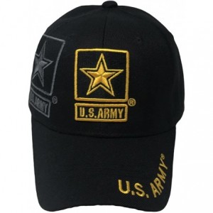 Baseball Caps Official Licensed Military Army Hat by US Warriors - Us Army-sidestar-black - CP18G33EQRU $33.85