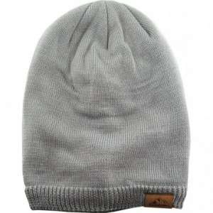 Skullies & Beanies Super Warm Slouchy Fleeced Long Beanie Warm Fur Lined Winter Knit Hat Thick Skull Cap - CN18GLGGCQR $22.24