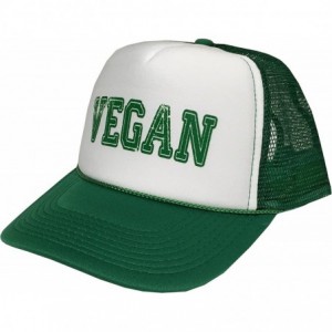 Baseball Caps Vegan Adjustable Unisex Hat Cap - Green/White/Green - CJ12O3CKD5Y $23.84