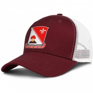 Baseball Caps Men USA 34th Red Bull Infantry Division Grid Baseball Caps with ANG More Outdoor Activities - Usa 34th Engineer...