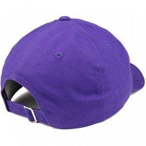 Baseball Caps Cat Dad AF Embroidered Soft Cotton Dad Hat - Purple - CZ18EYIZ06C $34.25
