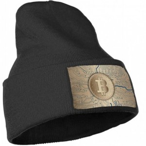 Skullies & Beanies Bitcoin Currency Technology Cryptocurrency - Black - CX18MG0CHLM $31.45