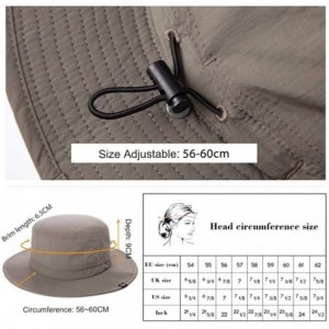 Sun Hats Unisex Outdoor UPF50+ Packable Boonie Hat w/Vented Crown&Lining Sunhat - 89025_beige - C217AZLXDET $33.60
