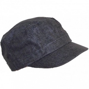 Sun Hats Women's Tweed Military Cadet 3 Button Hat W/Floral Lining (One Size) - Black - C511KNOFU05 $18.62