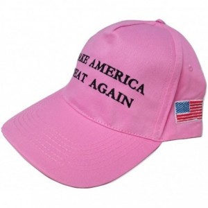 Baseball Caps Make America Great Again Donald Trump MAGA Baseball Cap Hat - Pink Flag Classic - CL18E9NAK47 $19.00