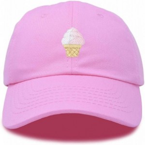 Baseball Caps Soft Serve Ice Cream Hat Cotton Baseball Cap - Light Pink - CR18LKZTR7R $23.36