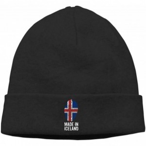 Skullies & Beanies Daily Knitting Hat for Men Women- Made in Iceland Stocking Cap - Black - CD18MEA0OMG $25.60