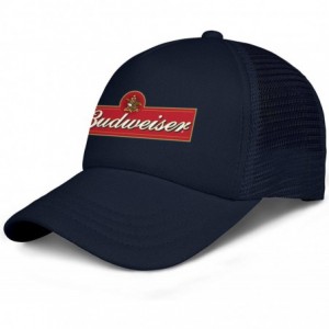 Baseball Caps Budweiser-Logos- Woman Man Baseball Caps Cotton Trucker Hats Visor Hats - Dark Blue-14 - CO18WIOE9ZN $32.00