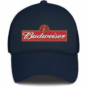 Baseball Caps Budweiser-Logos- Woman Man Baseball Caps Cotton Trucker Hats Visor Hats - Dark Blue-14 - CO18WIOE9ZN $32.00