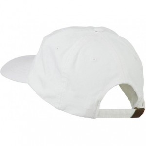 Baseball Caps Smile Face Embroidered Washed Cap - White - C311LBME7BL $48.71