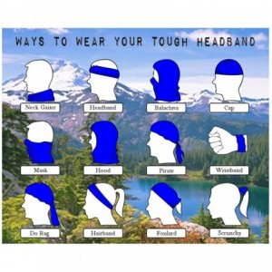 Headbands Magic Headwear Galaxy Owl Outdoor Scarf Headbands Bandana Mask Neck Gaiter Head Wrap Mask Sweatband - White - CV18C...