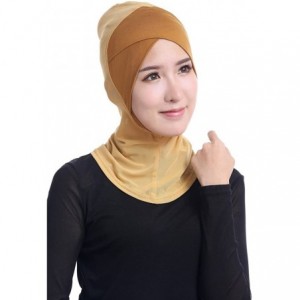 Skullies & Beanies Women's Under Scarf Hat Cap Muslim Bone Ninja Hijab Islamic Neck Cover - CZ12NERQOXO $18.85