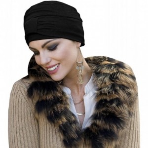 Skullies & Beanies Ellie Chemo Cap for Women with Hairloss - Bamboo Chemo hat for Alopecia - Cancer Headwear for Women - Blac...