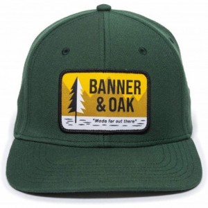 Baseball Caps Alpine Woven Label Scout Patch Hat - Adjustable Baseball Cap w/Plastic Snapback Closure - Spruce - CC18ZOA0CUO ...