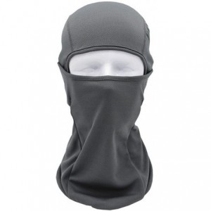 Balaclavas 7in1 Balaclava Face Mask Windproof Neck Warmer Breathable Hood Quick Dry Cycling Headgear - Grey - CS183GKLMOT $18.84