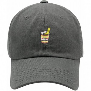 Baseball Caps Unisex Cup of Noodles Low Profile Embroidered Baseball Dad Hat - Vc300_charcoal - C818R2EI9AK $30.01