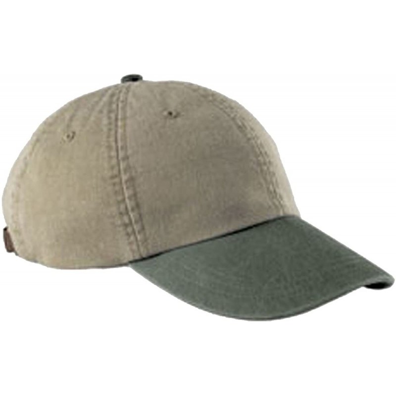 Baseball Caps Two-Tone Khaki Optimum Cap LP102 - Khaki/ Spruce Green_One - C0119MULMFN $18.26