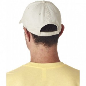 Baseball Caps Men's Classic Cut Washed Chino Unconstructed Twill Cap - Stone - CO11D33HD4T $17.29