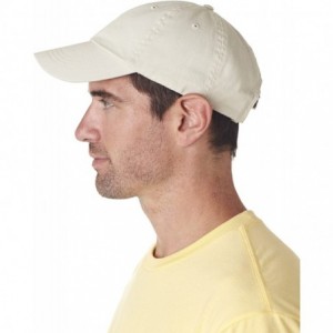Baseball Caps Men's Classic Cut Washed Chino Unconstructed Twill Cap - Stone - CO11D33HD4T $17.29