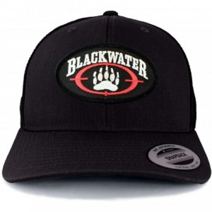 Baseball Caps Flexfit Original Blackwater Security Logo Embroidered Patch Snapback Mesh Cap-Black - CC18LUYGZ0S $34.81