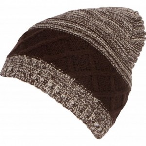 Skullies & Beanies Basile Soft and Warm Everyday Commuter Knit Hat Beanie Unisex - 1761-brown Sweater - CX186UG4XZD $17.94