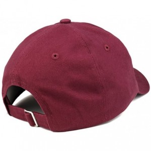 Baseball Caps Crescent Moon Embroidered Soft Low Profile Adjustable Cotton Cap - Maroon - CZ185HROH7T $32.80