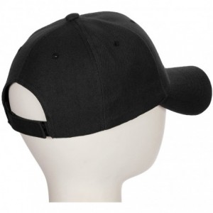 Baseball Caps Classic Baseball Hat Custom A to Z Initial Team Letter- Black Cap White Red - Letter H - C318IDWTDUW $20.75