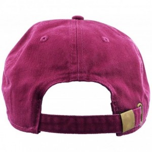 Baseball Caps Baseball Caps Dad Hats 100% Cotton Polo Style Plain Blank Adjustable Size - Fuchisa - C818EYAL2O5 $18.32
