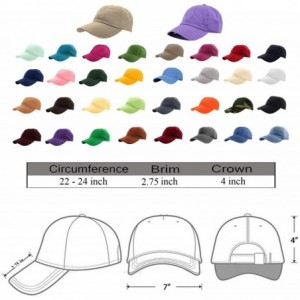 Baseball Caps Baseball Caps Dad Hats 100% Cotton Polo Style Plain Blank Adjustable Size - Fuchisa - C818EYAL2O5 $18.32