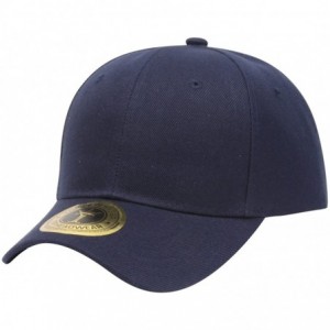 Baseball Caps Structured Hook & Loop Adjustable Hat - Navy - CF183KLZH55 $17.37