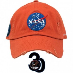 Baseball Caps Skylab NASA Hat with Special Edition Patch - Orange Distressed - CJ186SSN44A $53.34