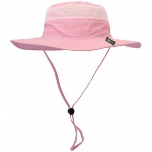 Sun Hats Outdoor UPF 50+ Boonie Hat Summer Sun Caps - Pink - CF11VPZJ2YB $38.70