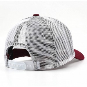 Sun Hats Unisex Outdoor Cap Baseball Curved Snapback-FN-Herstal-Golf Hat Performance - Maroon-16 - C018QXG7ZDM $35.01