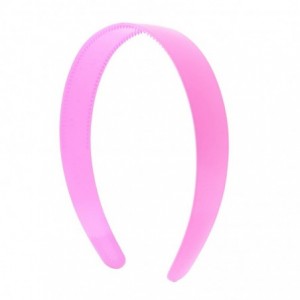 Headbands Pink 1 Inch Plastic Hard Headband with Teeth Head band Women Girls (Motique Accessories) - Pink - CZ11OSJL16N $16.10