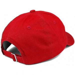 Baseball Caps Hashtag Be Kind Embroidered Soft Cotton Dad Hat - Red - C818EZE97WI $32.40