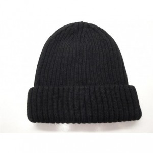 Skullies & Beanies Merino Wool Blend Unisex Winter Hat - Made in Italy! - Charcoal - C311IODSIGP $50.49