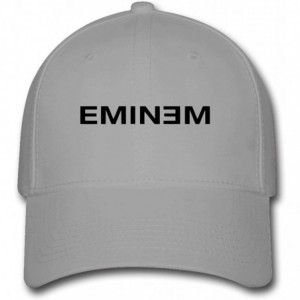 Baseball Caps Eminem Legacy Logo Custom Printing Baseball Caps Sun Hats - Gray - C512J3LRD9T $20.28