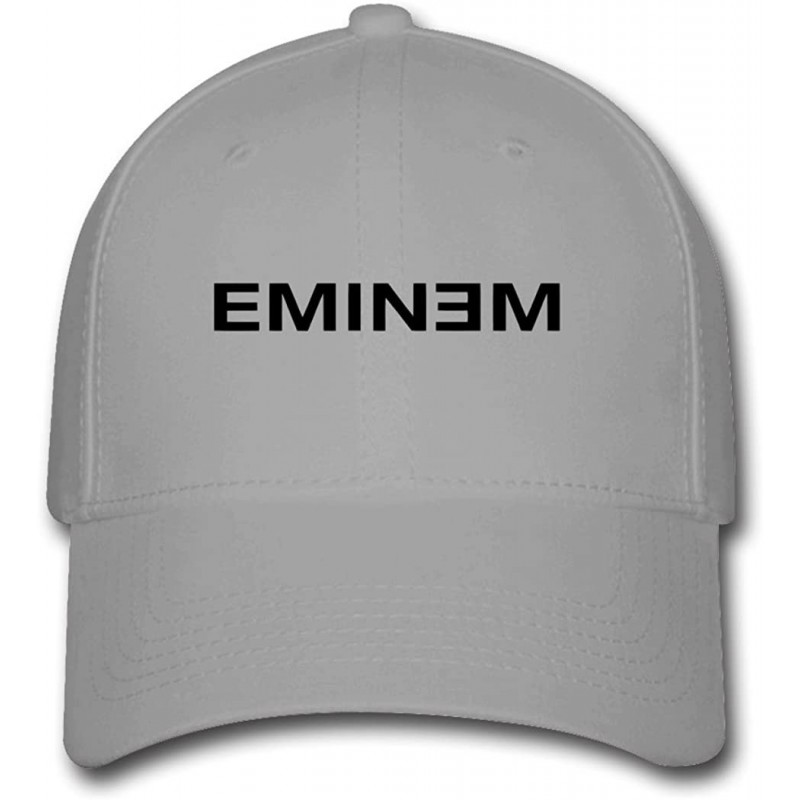 Baseball Caps Eminem Legacy Logo Custom Printing Baseball Caps Sun Hats - Gray - C512J3LRD9T $16.67