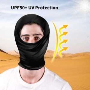 Balaclavas UPF50+ UV Protection Seamless Bandanas Face Cover Neck Gaiter Scarf Headbands for Outdoors Sports - Gold Skull - C...