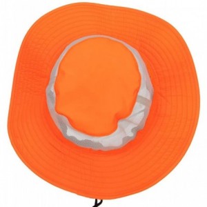 Sun Hats Big Size Safety Boonie Hat (for Big Head) - Neon Orange - CW12CDMTOX3 $58.62