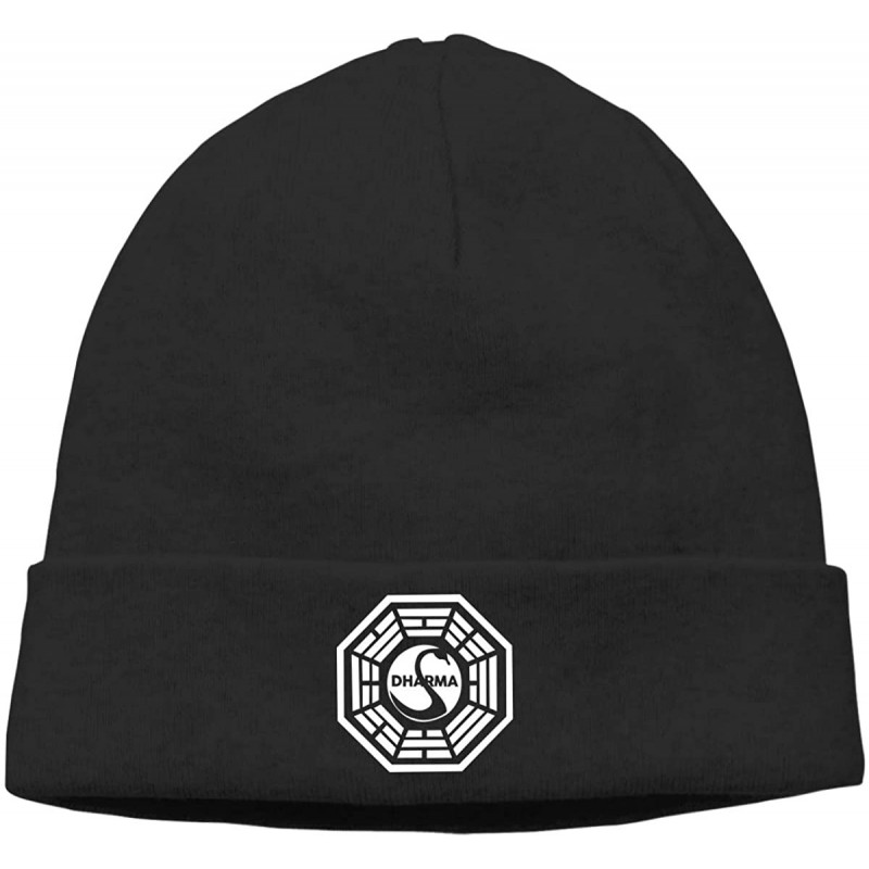Skullies & Beanies Dharma-Swan Unisex Fashion Autumn/Winter Cap Hedging Caps Casual Cap Hat Warm Hats for Men & Women - Black...