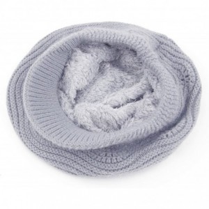 Skullies & Beanies Women's Winter Warm Slouchy Cable Knit Beanie Skull Hat with Visor - A-light Grey - CH18HK3KQ2T $26.35