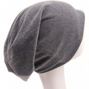 Skullies & Beanies Women Men Beanies Hat Cotton Stretch Slouchy Beanie Chemo Hat Hip-hop Skull Cap - 3 Pack(black+grey+blue) ...