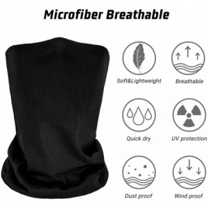 Balaclavas 6 Pieces UV Protection Neck Gaiter Magic Mask Face Scarf Bandana Balaclava Headwear for Men Women - Black+grey - C...