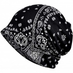 Skullies & Beanies Women's Stylish Cotton Beanie Chemo Cap Tiara Skull Cap Infinity Knit Cap Scarf - 1401-3pack-a - CH18Y28NR...